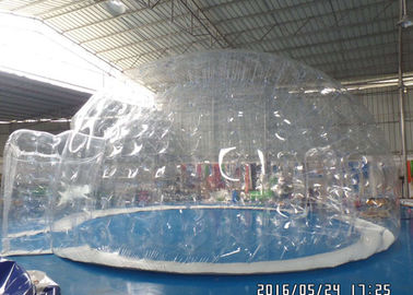 Kommerzielles transparentes klares Blasen-Zelt-aufblasbares Campingzelt im Freien mit Räumen