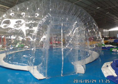 Kommerzielles transparentes klares Blasen-Zelt-aufblasbares Campingzelt im Freien mit Räumen