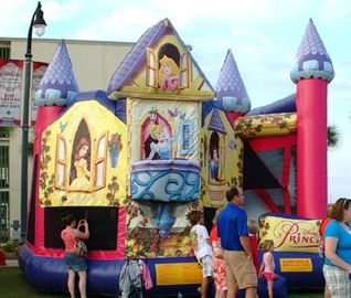 Prinzessin Disney Themed Inflatable Bounce bringt Handelsklasse für Kinder unter