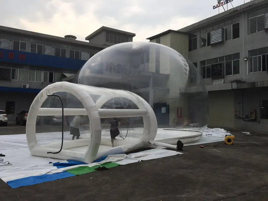 PVC-Planen-aufblasbares Hauben-Luftblase-Zelt für das Hotel im Freien