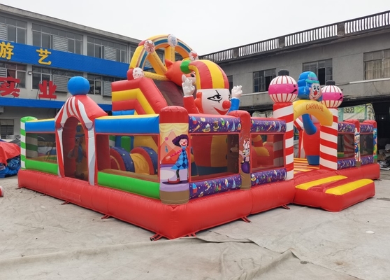 Spielplatz-Spaß-Stadt-Spassvogel-Thema-federnd Schloss 10mL*7mW*4mH 0.55mm PVCs aufblasbares