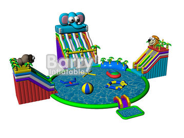 Sommer scherzt Spielparkspiele, aufblasbaren Wasserpark des Elefanten mit CER, EN14960