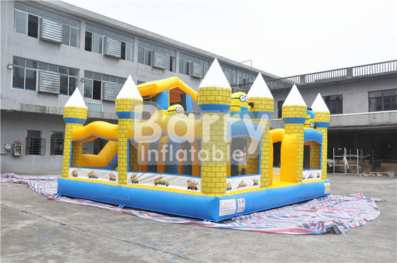 Kindergünstlings-im Freien aufblasbares federnd Schloss mit Dia 0.55MM PVC-Plane