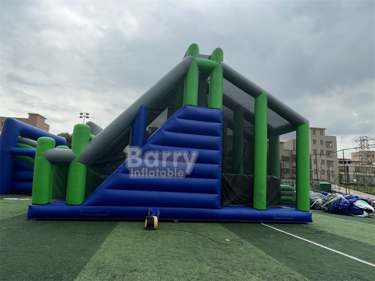 Sport-Spiel Crazy Jumping Kissen Jump Tower Freifall aufblasbare Sprung Airbag mit Plattform für aufblasbare 5K Hindernis