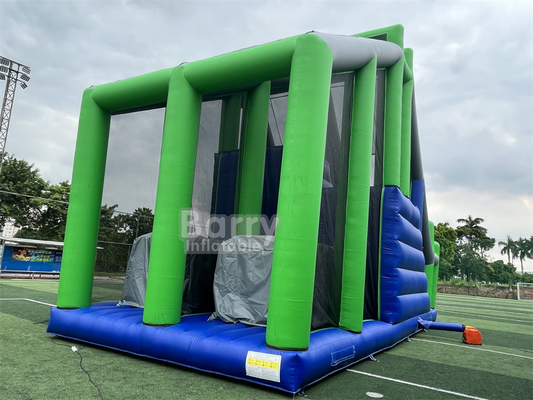 Sport-Spiel Crazy Jumping Kissen Jump Tower Freifall aufblasbare Sprung Airbag mit Plattform für aufblasbare 5K Hindernis
