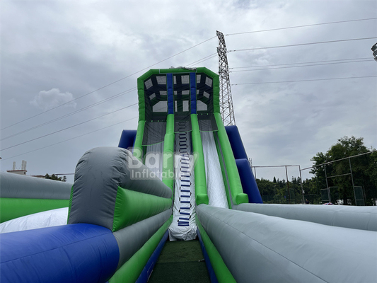 Custom Kid Party Spiel Hoch 36x14x13m Stativ Riesenschleudern für große Veranstaltungen 5 km aufblasbare Hindernisstrecke
