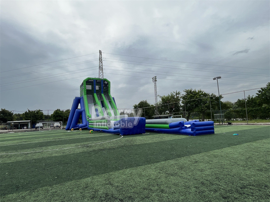 Custom Kid Party Spiel Hoch 36x14x13m Stativ Riesenschleudern für große Veranstaltungen 5 km aufblasbare Hindernisstrecke