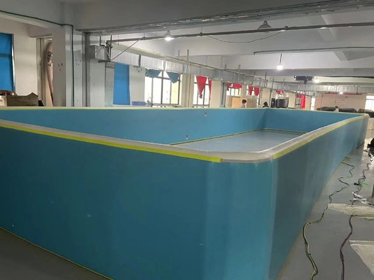 Anpassbares Rechteck aufblasbares Pool Drop Stitch Stoff Klappbare Außen Dwf Drop Stitch Pool