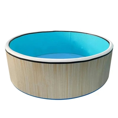 Einfach zu reinigen Klappbarer Drop Stitch Aufblasbarer Pool und Logo gedruckt Portable Drop Stich Pool