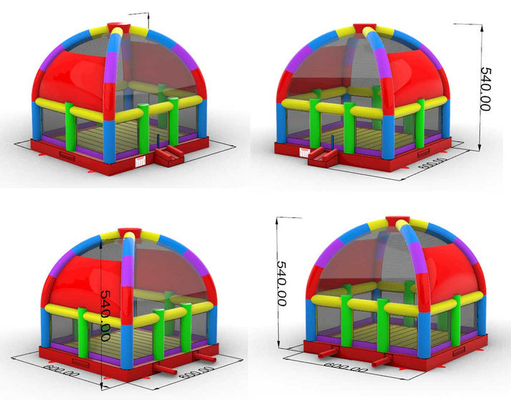 Gewerblich gefertigtes PVC Mega Dome Sprunghaus für Erwachsene zur Vermietung für Partys