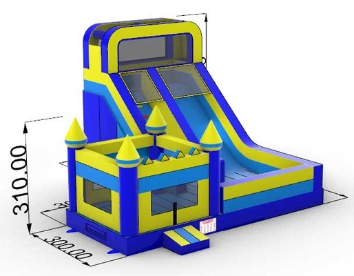 Commercial Bounce House mit Rutsche Combo House Hinterhof Kinder Party aufblasbare Türsteher