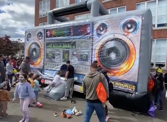 PVC Outdoor aufblasbare Boom Box Hüpfhaus Disco Dome Hüpfburg für Party-Veranstaltung