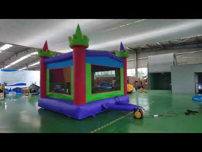 Custom Logo gedruckt 13ft Schloss Sprunghaus kommerzielle Erwachsene Kinder Sprung Sprung