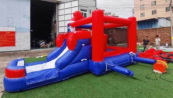 Indoor / Outdoor Spiderman Sprunghaus mit Rutsche für Kinderpartys
