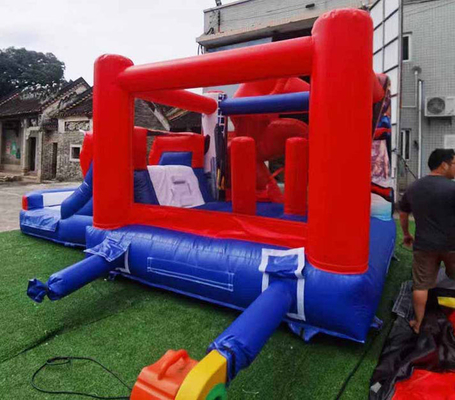 Indoor / Outdoor Spiderman Sprunghaus mit Rutsche für Kinderpartys