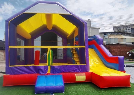Custom Kids Bounce House mit Rutsche & Basketball Hoop Kombination