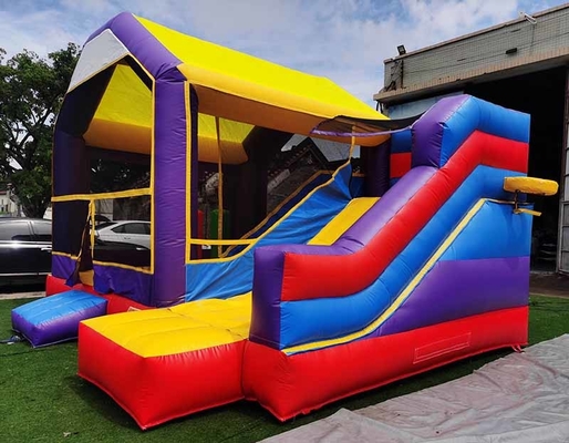 Custom Kids Bounce House mit Rutsche & Basketball Hoop Kombination