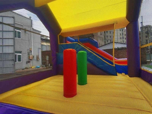 Custom Kids Bounce House mit Rutsche & Basketball Hoop Kombination