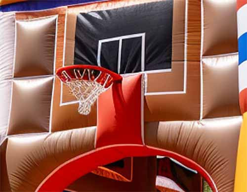 Kommerzielle Sprungburg Basketball Sprunghaus mit Hoop kombinieren mit Sport Spiel