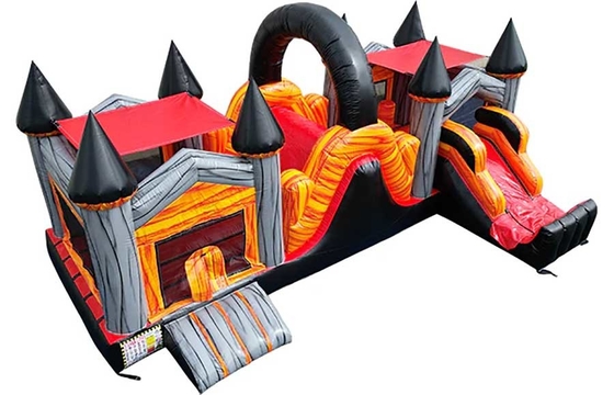 Benutzerdefinierte Hindernisbahn Bounce House Combo für Kinder Innen-Außenunterhaltung