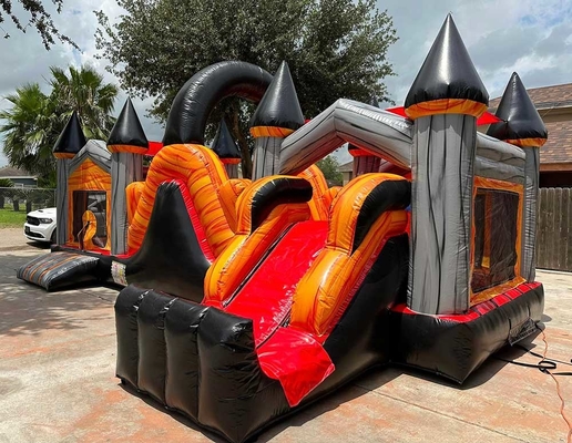Benutzerdefinierte Hindernisbahn Bounce House Combo für Kinder Innen-Außenunterhaltung