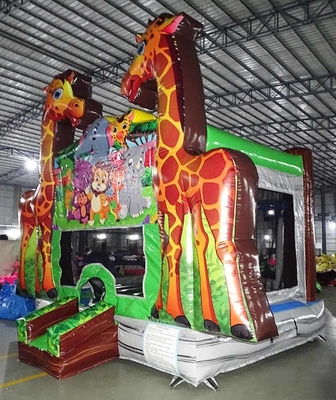 Logo Custom Giraffe Sprunghaus für Party Vermietung Geschäft
