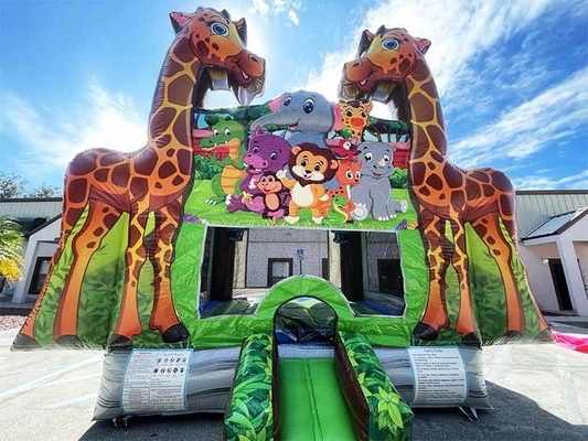 Logo Custom Giraffe Sprunghaus für Party Vermietung Geschäft