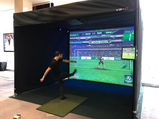 Verstärktes Outdoor-Golf-Training Schlagkäfig-Bildschirm aufblasbares Golf-Simulatorzelt für Sport
