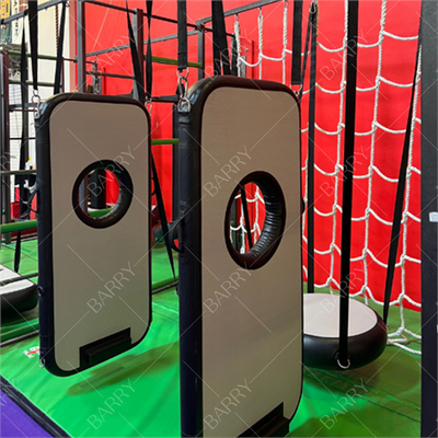 Commercial Bounce House Air Door Ninja Warrior Schwebende Hindernisparcours Ausrüstung für Erwachsene Innenraum