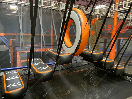 Parkour und Freerunning Aufblasbare Luftbahn DWF Material Kriegerkurs Luftbrücke Indoor Gym Park