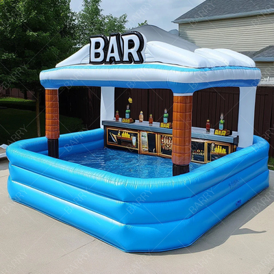 Großes, überlegenes Design aufblasbar Neue Bar Freizeitplattform Party Bar aufblasbar Wasser Schwimmbad Pub Bar