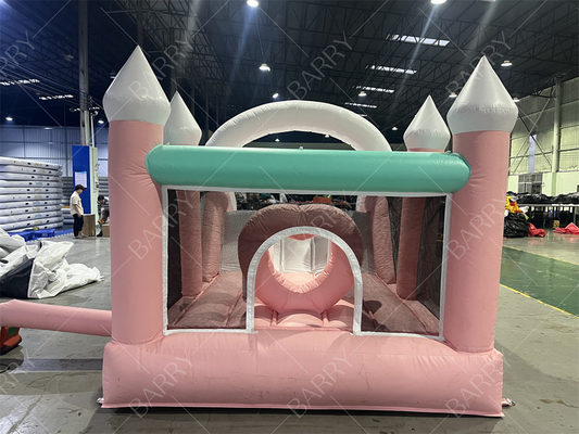 Party angepasst aufblasbare Sprungschloss aufblasbare Sprungschütze Sprungschloss Kinder Mädchen Prinzessin Kutsche Combo mit Rutsche