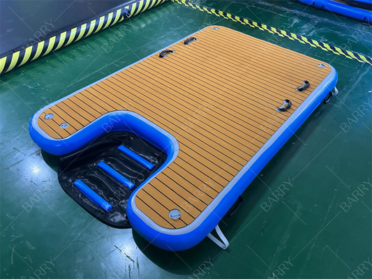 Hunde auf Wasserleiter Stufen aufblasbare PVC Hunde Dock Ramp Wasser für Hunde