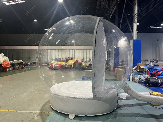3m Nachtclub Dekoration Weihnachten Klares Schneeballzelt Aufblasbares Weihnachtshaus Weihnachtsgrube Oxford Weihnachtsfeste Blattzelt