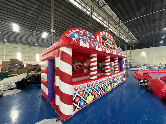 Sport 3 Spiel Karneval Spiel Booth 4 In 1 Combos aufblasbare Grand Carnival Spiel Zelt