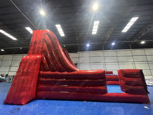 Party Aufblasbare Innen- und Außenspiel Sprung Spiel Rot Bungee Laufen Spaß mit diesem 2-Lane