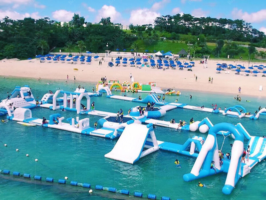 Anpassbarer aufblasbarer Wasserpark mit PVC-Material