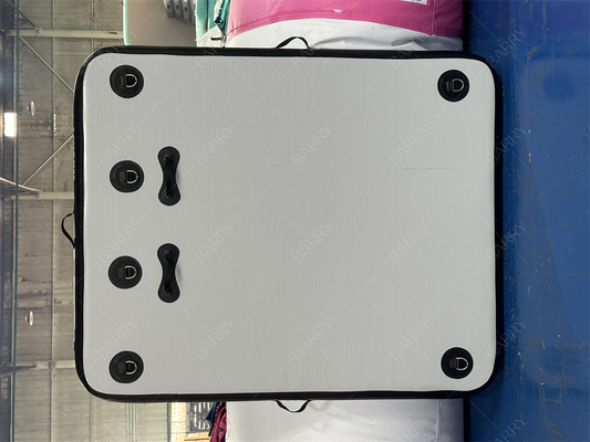 1.5×1.8x0.15m Dock Aufblasbare Wasserfischenplattform Yacht Schwimmende Hafeninsel