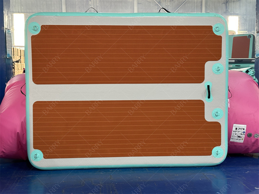 2.4×1.8x0.15m Dropstitch Aufblasbares Boot Jet Ski Dock Wasser Schwimmmatte Insel