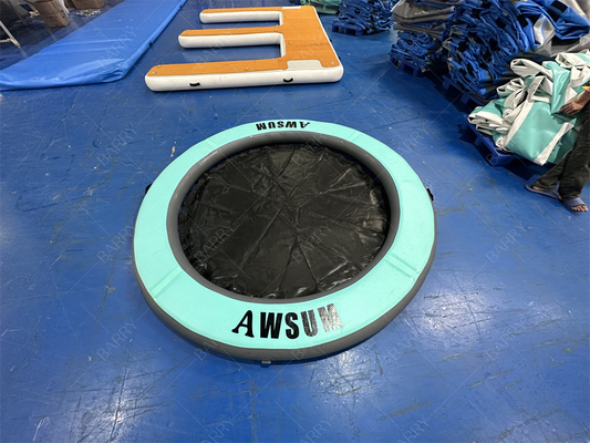 Schwimmbad Rund Pool Schwimmbad Insel Falten aufblasbare Wasserhängematte mit Gitter
