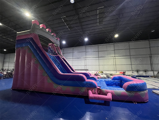 8.4x3.6x6m benutzerdefinierter Springer Sprungkinder Pink Princess aufblasbare Wasserrutschen für die Party