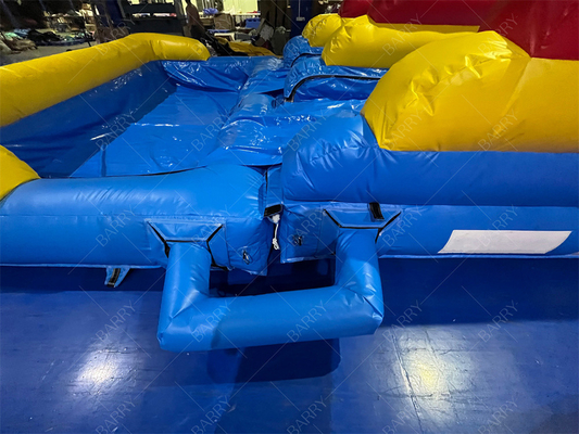 10.5x5.4x6.6m Commercial Doppelspur großer aufblasbarer Wasserrutscher Springer Sprung Mond Sprung Wasserrutschen für Erwachsene Pool