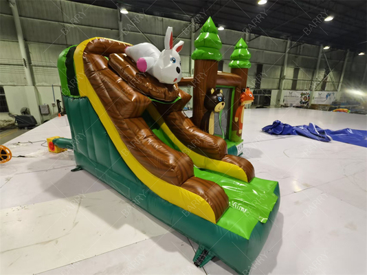 3.6x3x2.4m Tier-Themen Regenwald Sprung-Sprungschloss kommerzielles aufblasbares Sprunghaus