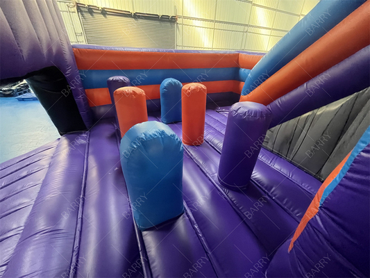 Anpassen Größe Großhandel Level Up aufblasbarer Türsteher Combo Sprungburg für Kinder