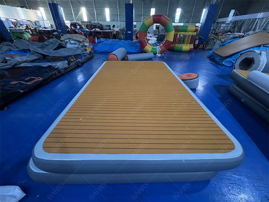 Luxus-Wassersport-Spiel aufblasbares Bana aufblasbare Dockplattform Strandparty Bana aufblasbare schwimmende Hütte