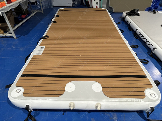 Drop Stitching Pvc Schwimmbad Wasser Pontoon Aufblasbare schwimmende Dockplattform für Jet Ski Yacht Island