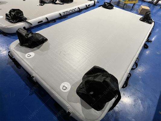Drop Stitching Pvc Schwimmbad Wasser Pontoon Aufblasbare schwimmende Dockplattform für Jet Ski Yacht Island
