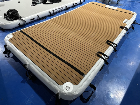 Drop Stitching Pvc Schwimmbad Wasser Pontoon Aufblasbare schwimmende Dockplattform für Jet Ski Yacht Island