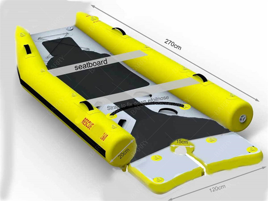 Kleines Kajak aufblasbares PVC Power Sailing Ce Leichtgewicht Katamaran Segelboot Hypalon aufblasbares Boot Katamaran