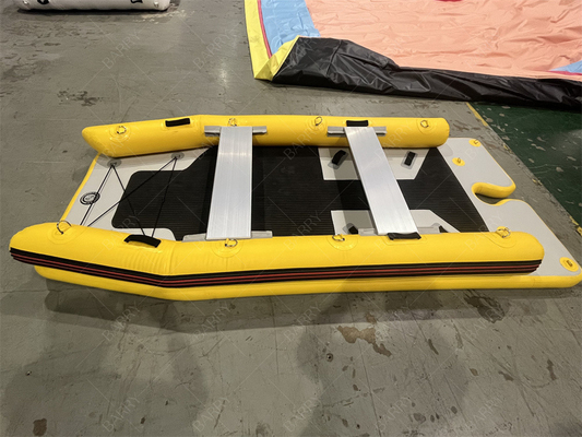 Kleines Kajak aufblasbares PVC Power Sailing Ce Leichtgewicht Katamaran Segelboot Hypalon aufblasbares Boot Katamaran